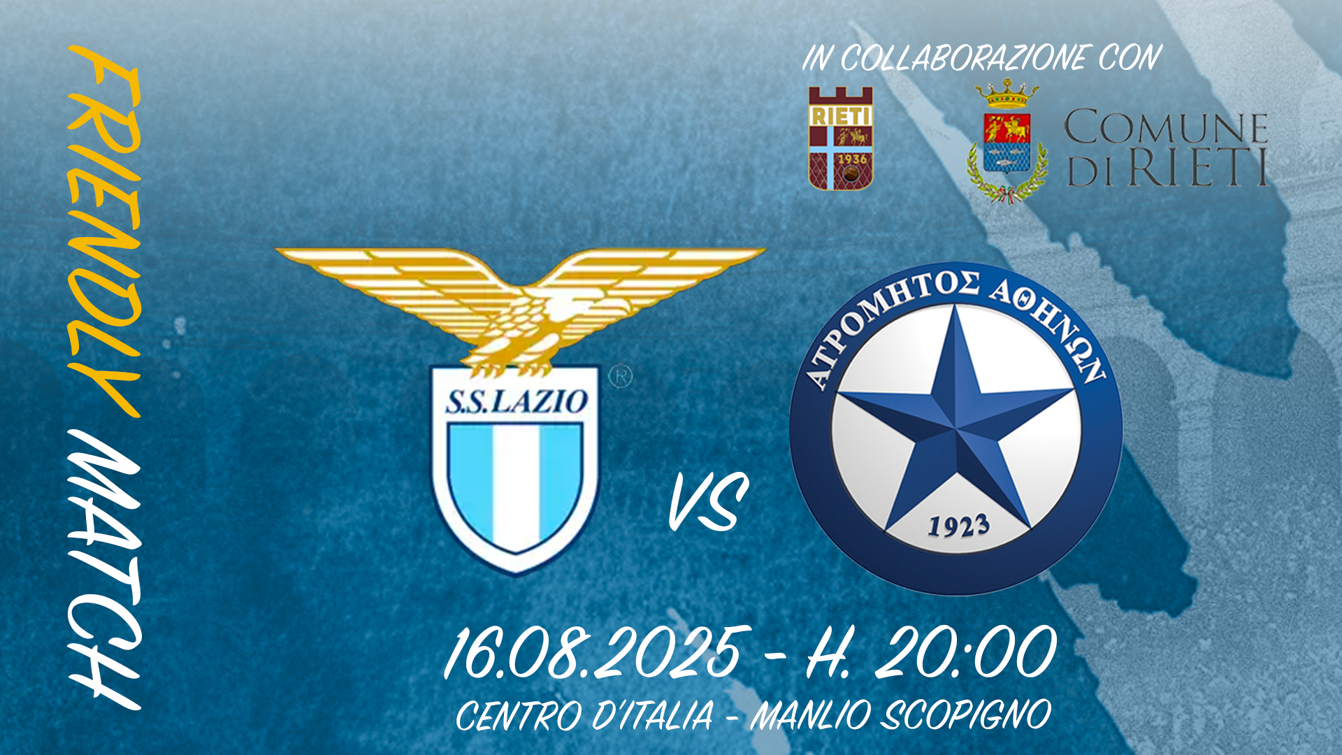 Lazio-Atromitos, Informazioni sulla Vendita dei Tagliandi per l’Amichevole