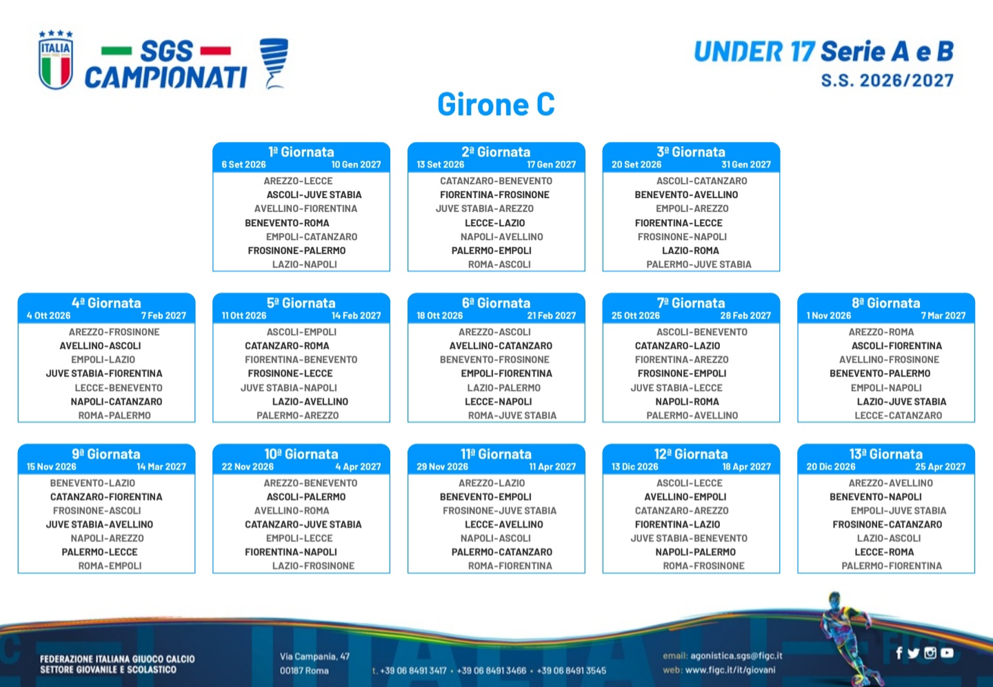calendario u17