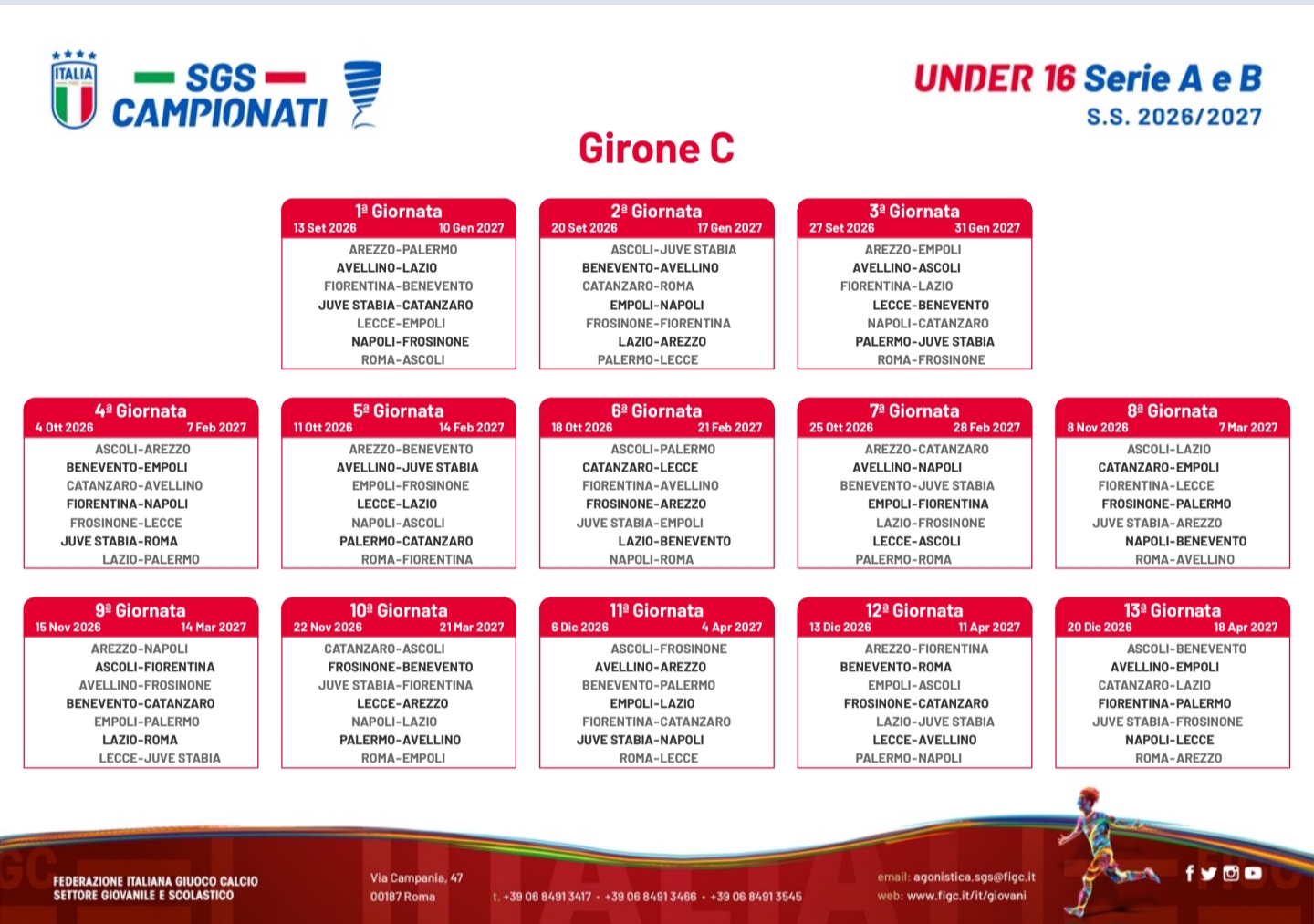 calendario u16